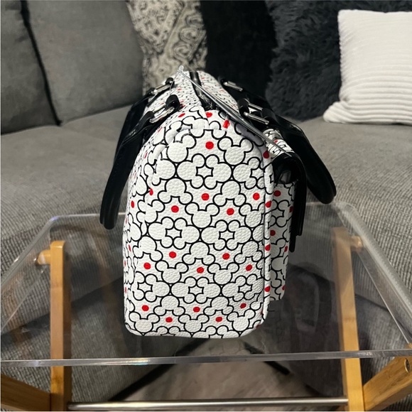 Disney Parks Black and White Satchel with Red Accents NWT - Picture 5 of 11
